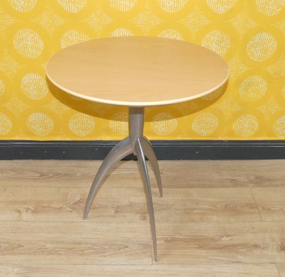 Image 1 of 90er Jahre italienisches Design Jolly Marc Berthier Magis Klubtisch Couchtisch Beistelltisch Buche/Stahl vintage modern