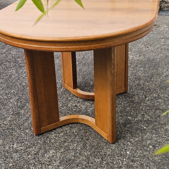 Image 1 of Table de salle à manger danoise extensible - Table de salle à manger post-moderne - années 80