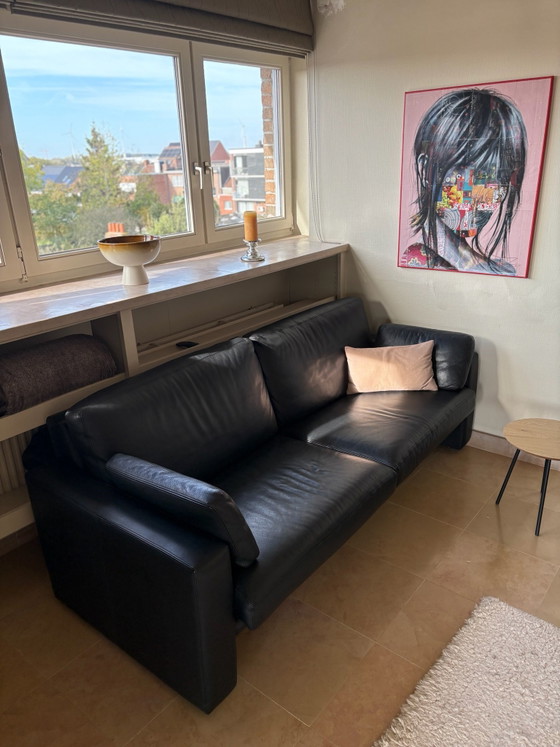 Demuynck 3 + 2,5-Sitzer, 2 Sitzer Sofas, Leder, Schwarz (Foto 2 von 5)