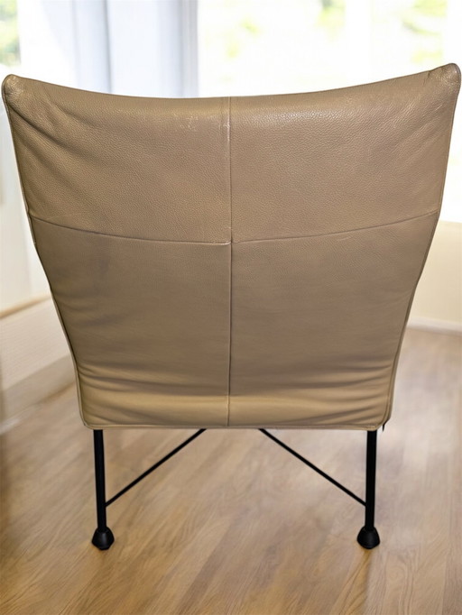 Poltrona Montis Charly in pelle Tobago