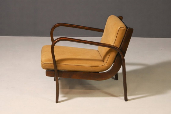 Image 1 of Sessel von Koželka & Kropáček, 1940er Jahre, Silbermedaille – Mailänder Triennale 1946, restauriertes Bugholzgestell