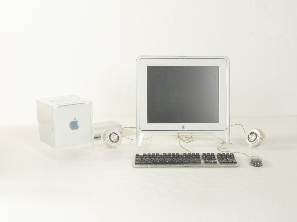 専用】power mac g4 と17” studio display PowerMac G4 QuickSilver 800MHz + Studio Display 17 スケルトン