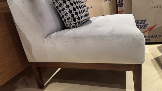 Image 1 of Fauteuil d'appoint avec coussin décoratif