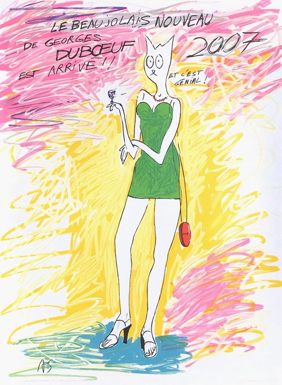 Image 1 of Alain SECHAS Beaujolais Georges Duboeuf 2007 original poster 2007