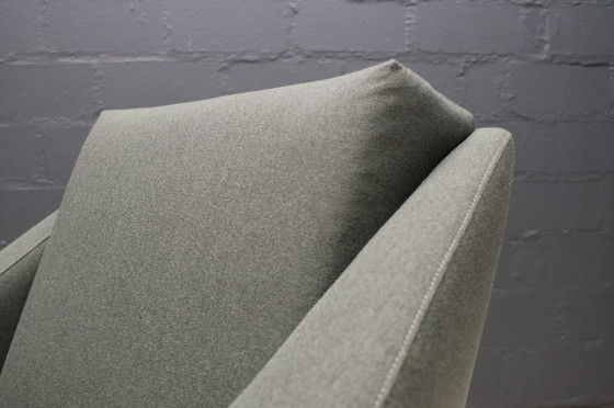 Image 1 of Set di poltrone in legno e tessuto di Eddie Harlis per Hans Kaufeld, anni '60