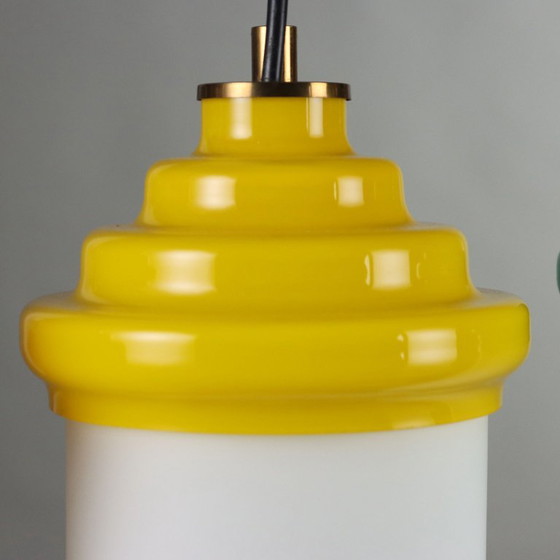 1960s Lamp with Colored Glass – Pendant lamps, Aluminium (photo 10 of 13)