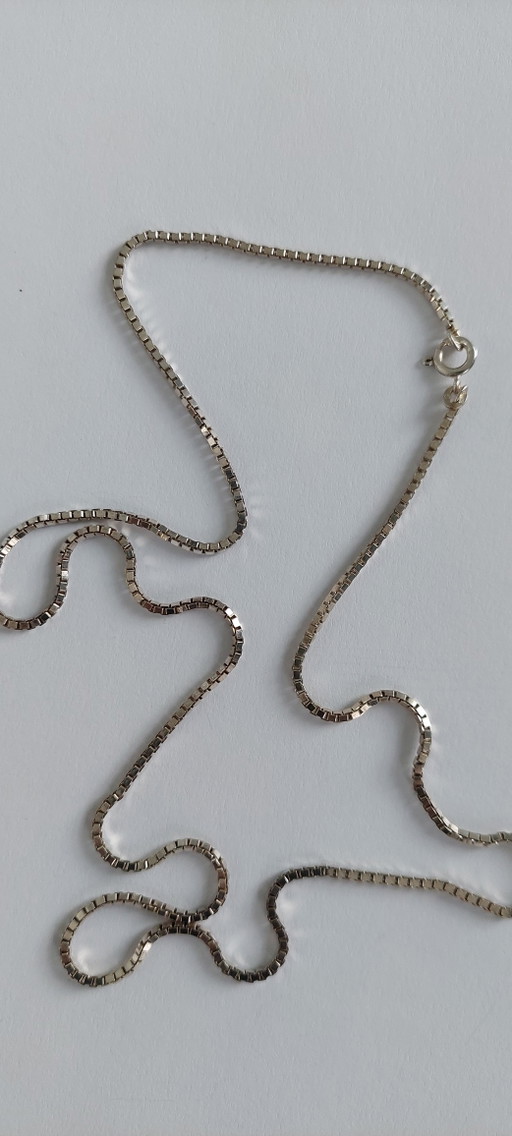 Vintage 835 Silver Venetian Chain, 60 cm (2 mm)