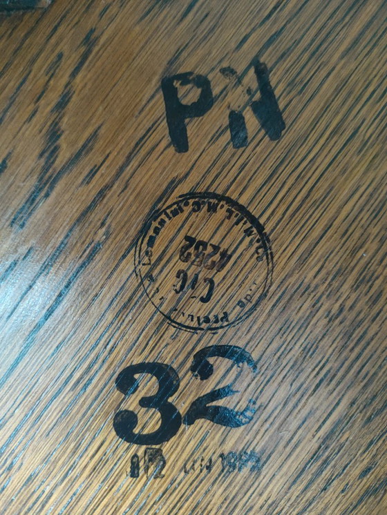 Image 1 of Vintage (Antiek) open hoekmeubel hoekkastje plantentafel/'shelving plant stand' 