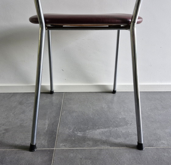 Image 1 of De Wit dining table or office chair chrome vintage