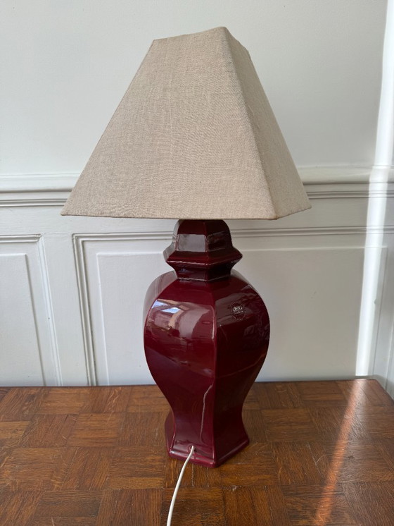 Image 1 of Grande lampada in ceramica rossa