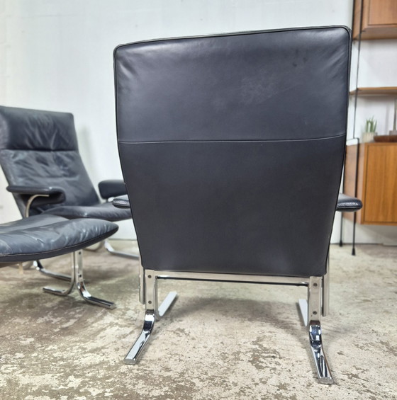 Image 1 of De Sede DS-2030 2x lounge chair + ottoman, vintage 80s