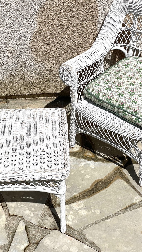 Image 1 of Vintage Rattan Kids Armchair