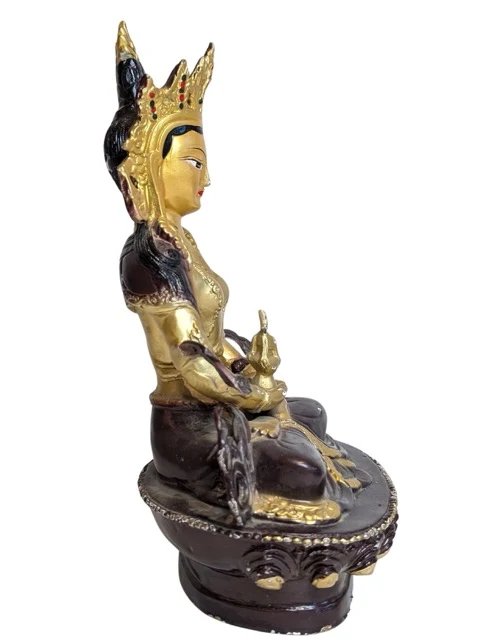 Tara Statue – Vergoldete Bronzefarbene Moderne Dekorative Bildhauerei (photo 3 of 13)