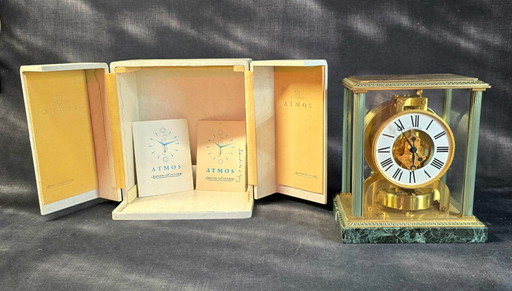 Pendule Jaeger-LeCoultre Atmos modèle Vendôme – réf. 50001 – avec boîte et papiers
