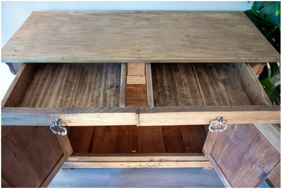 Image 1 of Antique Parisian sideboard, raw light oak