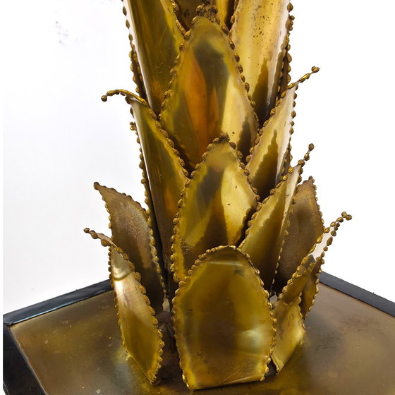 Image 1 of Maison Jansen palm tree lamp 70s mid century brass