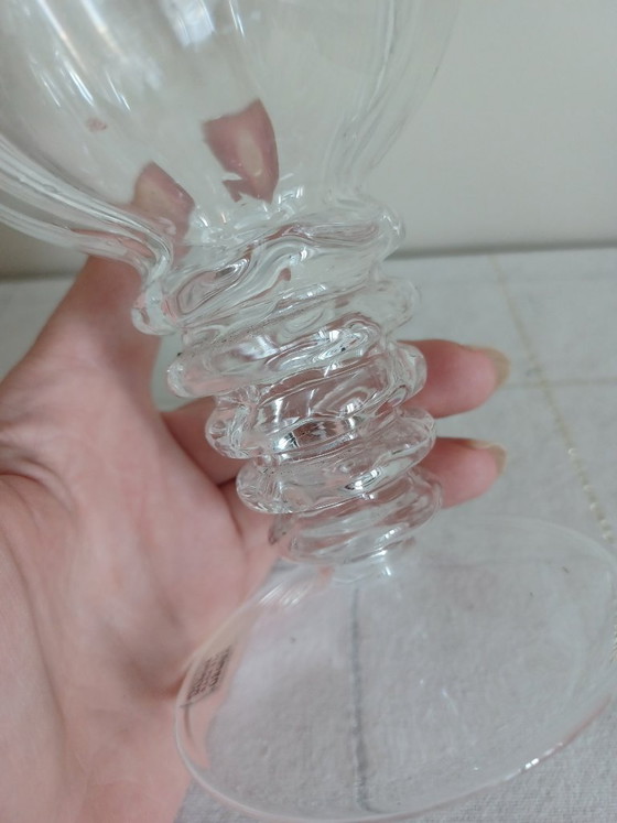 Original Des Pots, hand-blown candle holder/small vase, Glass, Transparent (photo 7 of 8)