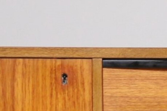 Credenza scandinava mini in teak, Danimarca anni '60, Credenze, Legno, Metallo, Marrone, Mid Century Modern (foto 3 di 9)