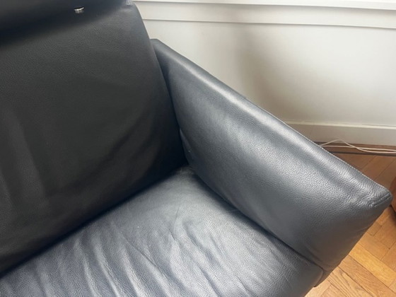 Image 1 of Canapé mobile Jori modèle 205 Tosca, cuir noir cavila