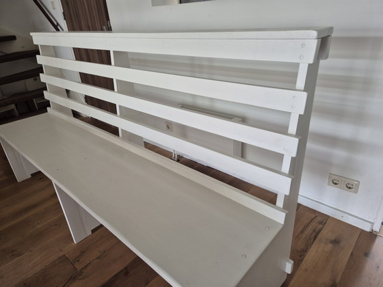 Image 1 of Bench at dining table, 210 cm wide, design by Ad van der Schoot