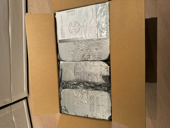 Image 1 of 2x QisDesign table lamps CORAL purple