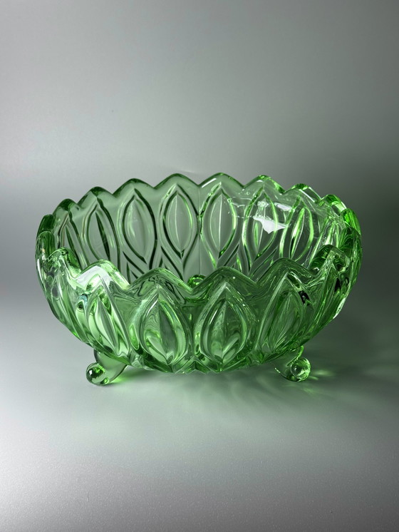 Image 1 of Lausitzer Glaswerke - ART DECO BOWL “Oreon”