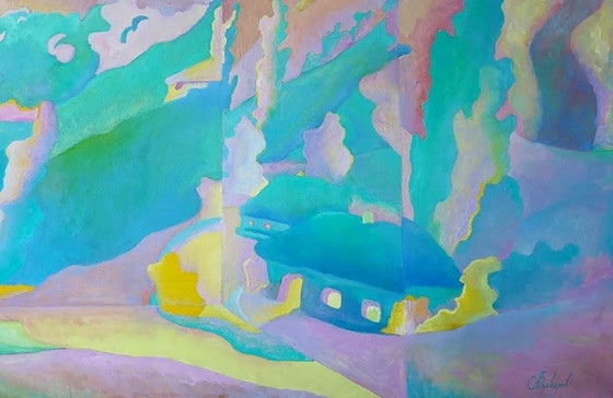 Original Oil Painting Modern Art Landscape – Paintings & Drawings, Canvas (photo 7 of 7)