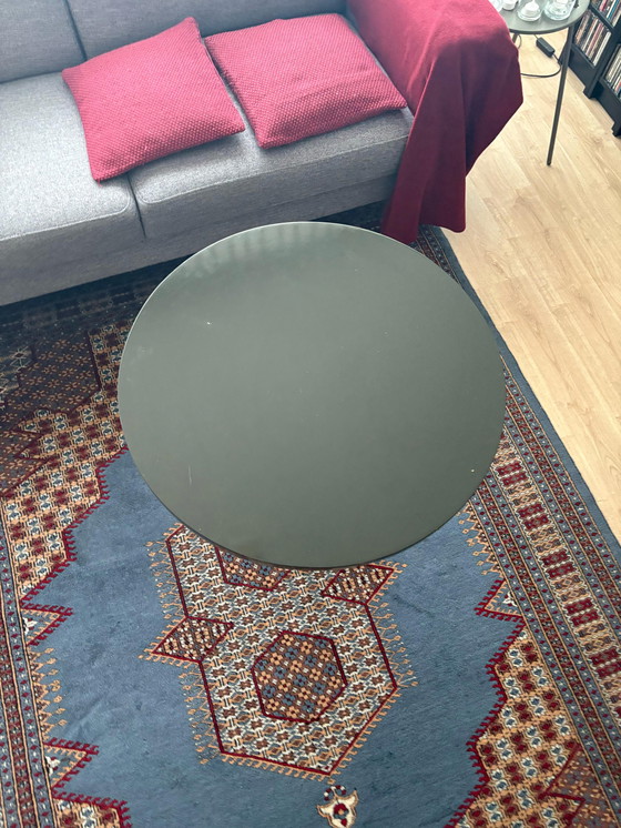 Image 1 of Mesa Bauhaus Cromo/Madera Lacada, Gris Oscuro/Verde Menta