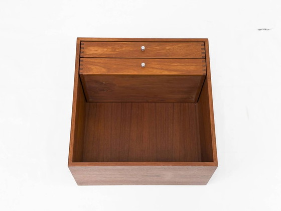 Teak Wall Console #131 by Kai Kristiansen for Aksel Kjersgaard, 1960s – Shelving unit, Aluminium (photo 4 of 16)