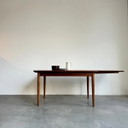 Tavolo da pranzo vintage in teak danese, allungabile