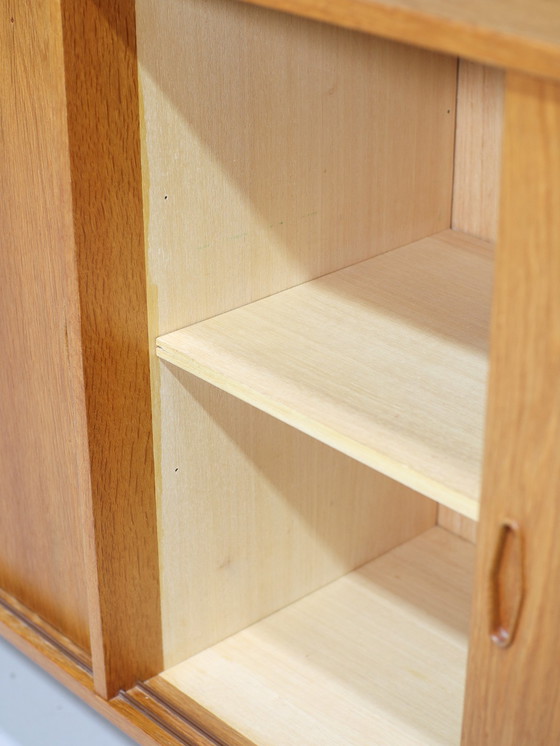 Image 1 of Lowboard lang dressoir Deens vintage eiken