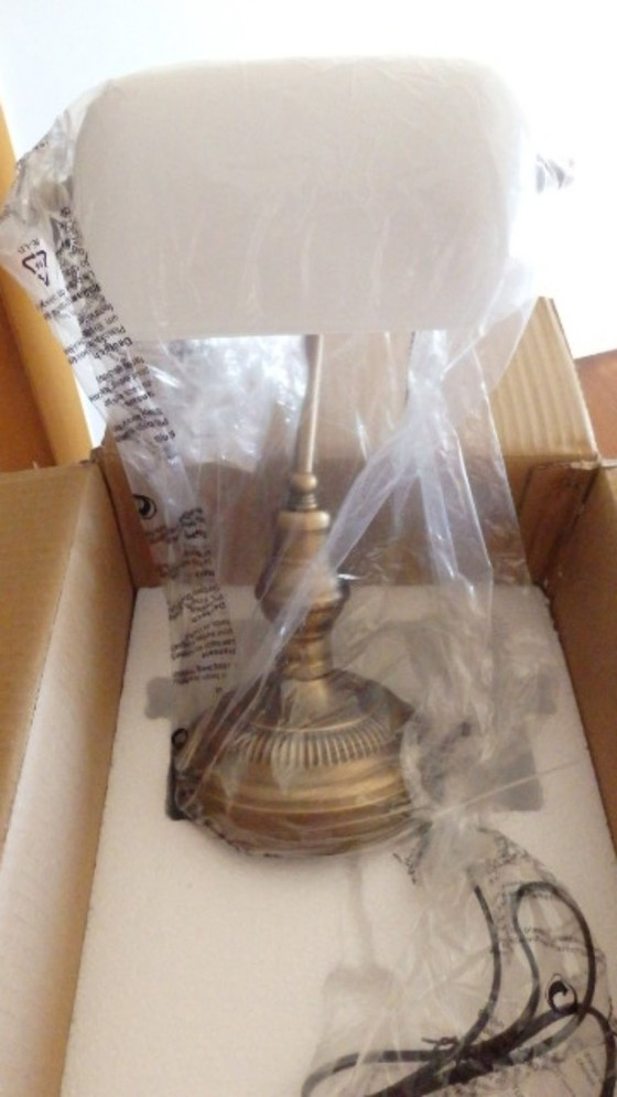 White Banker Lamp – Table lamps, Glass (photo 11 of 11)