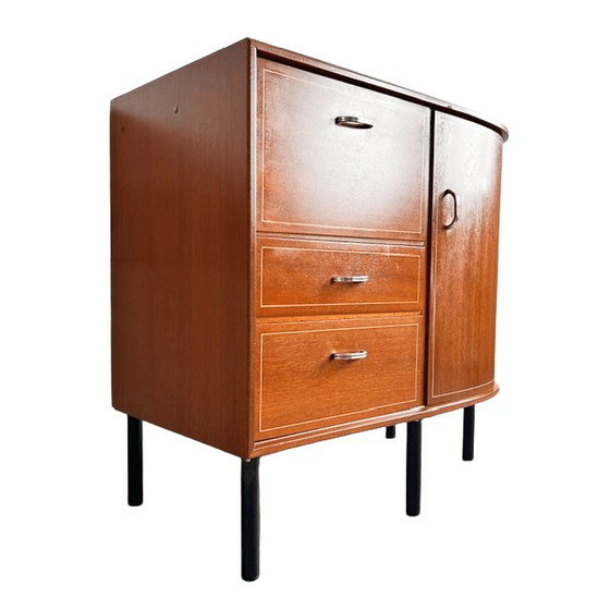 Image 1 of Vintage mid-century Formule ladekastje halfrond Deens design 1960's