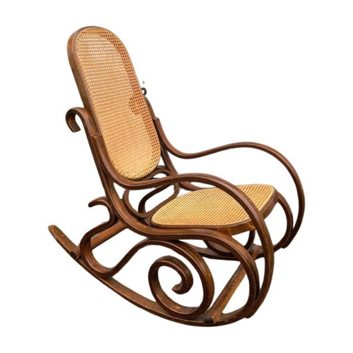 Fauteuil à bascule vintage - style Thonet