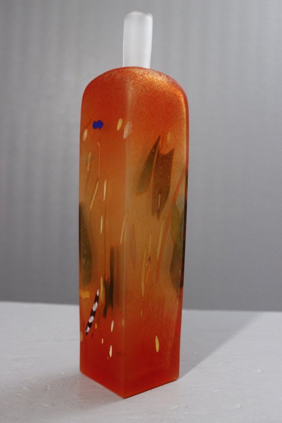 Image 1 of Bertil Vallien Atelier & Kosta Boda - "Satellite" series bottle, Sweden 1992