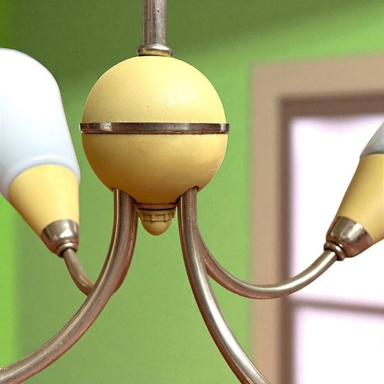 Image 1 of Grand lustre de salle à manger d'Europe de l'Est à 4 lumières, 1960s-70s