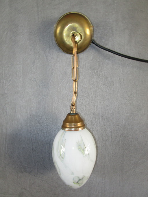 Prachtige Opaline Hanglamp/Hallamp