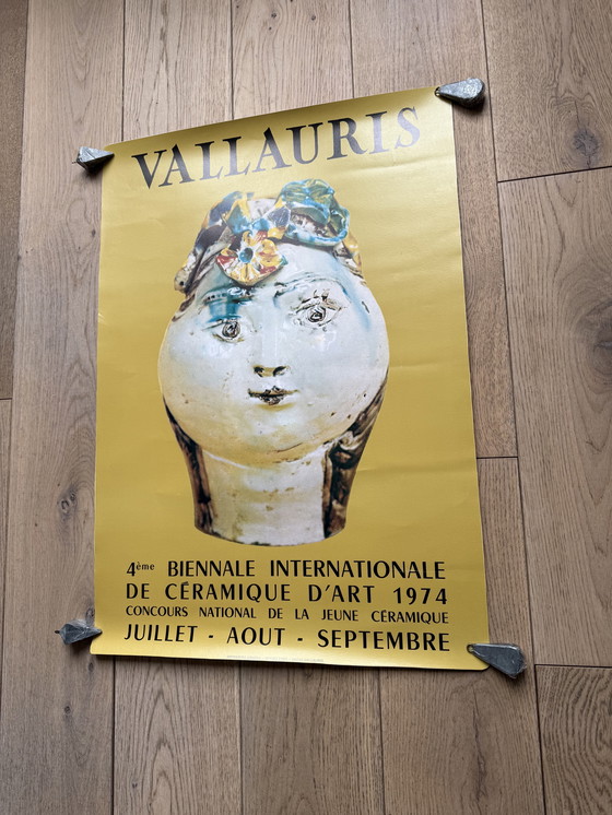 Image 1 of Picasso-poster, keramiekontwerp Capron, 1974, Vallauris, Maeght, Miró