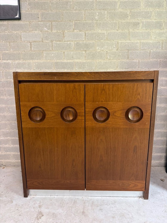 Image 1 of Brutalistisch mahonie kabinet