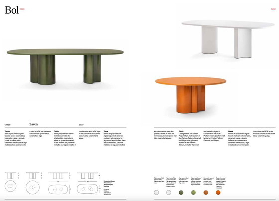 Image 1 of Zanotta Bol dining table