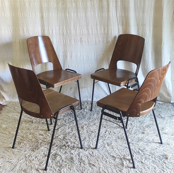 Baumann "Manathan" chairs - 1960s/70s – Dining chairs, Wood (photo 6 of 11)