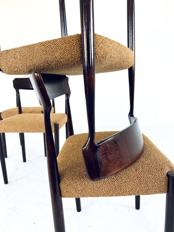 Image 1 of 4x Gerestaureerde Vintage Stoel ‘60