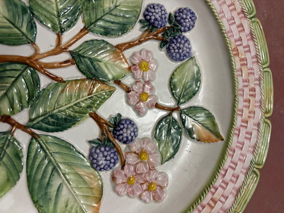 Image 1 of Bandeja servir lancel de porcelana con motivos frutales 