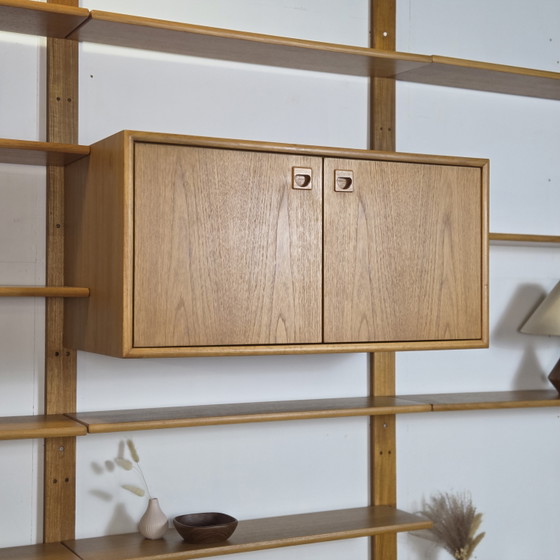 Image 1 of Vintage Danish teak wall system 1960s bookcase Danish