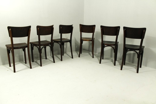 Sedie da pub di Thonet, anni '30, set da 6