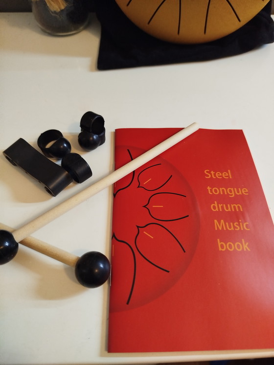 Image 1 of Handpan drum meditation steel tongue drum