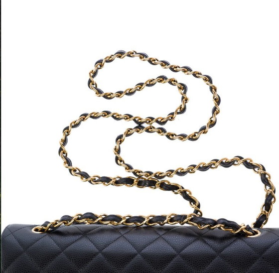 Image 1 of Sac CHANEL Timeless/Classique en Cuir Noir - 103468