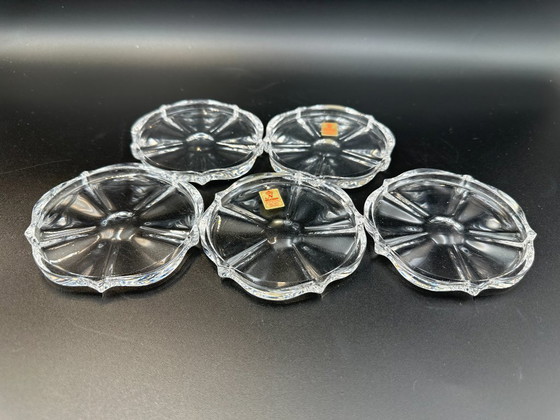Image 1 of 5 x onderzetters loodkristal Nachtmann 60s