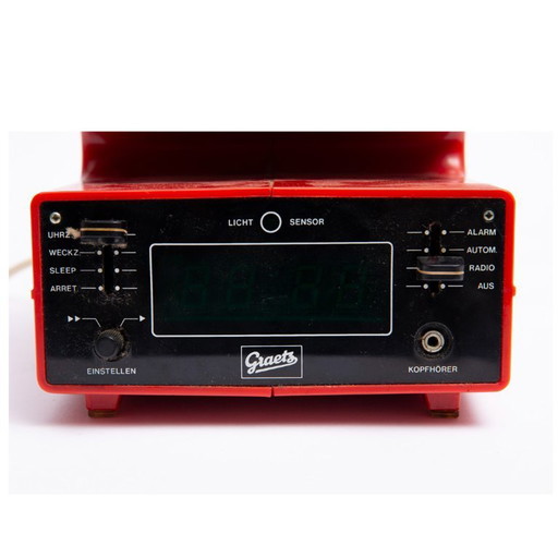 1970s vintage Graetz Form 100A radio clock