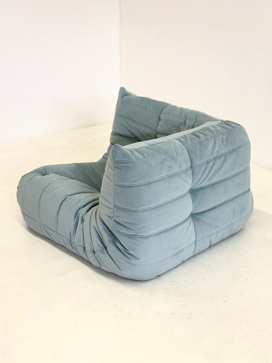 Image 1 of Ligne Roset Togo Eckelement 1-Sitzer in Hellblau